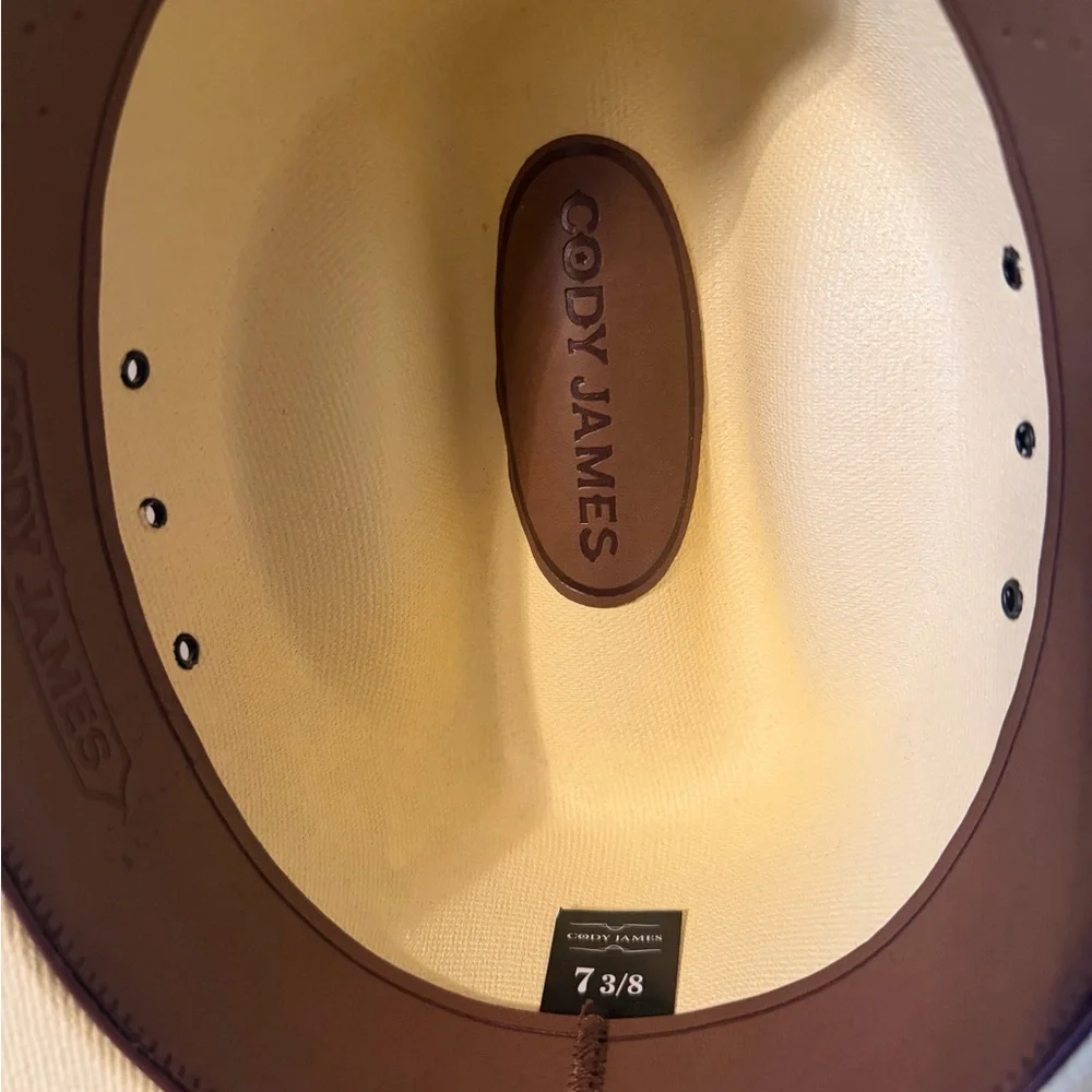 Classic Yellow Cowboy Hat Cody James 7 3/8 - Picture 6 of 6